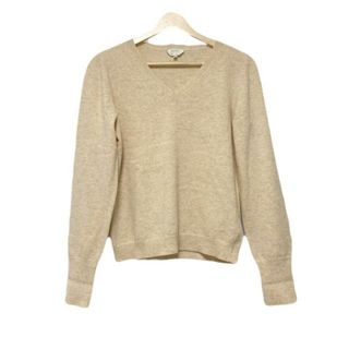 マックスマーラ(Max Mara)のMax Mara(マックスマーラ) 長袖セーター サイズM レディース - アイボリー Vネック/カシミヤ混(ニット/セーター)