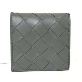 ボッテガヴェネタ(Bottega Veneta)のBOTTEGA VENETA(ボッテガヴェネタ) コインケース マキシイントレチャート ダークグレー レザー(コインケース)