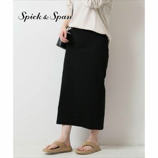 スピックアンドスパン(Spick & Span)の美品★Spick & Span ミニ裏毛 タイトスカート 517(ロングスカート)