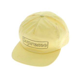 シュプリーム(Supreme)の【中古】シュプリーム Supreme 2021年春夏 KAWS Chalk Logo 5-Panel コットン キャップ レモンイエロー【サイズ表記なし】【メンズ】(キャップ)