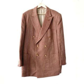 Dunhill - dunhill/ALFREDDUNHILL(ダンヒル) ジャケット サイズ56 メンズ - レッド×ベージュ 長袖/ヘリンボーン/秋/冬