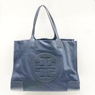 TORY BURCH(トリーバーチ) トートバッグ - ダークネイビー ナイロン×レザー