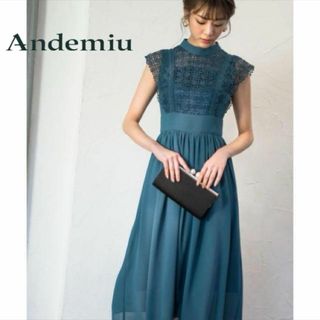 未使用★Andemiu レースキリカエシフォンドレス 517