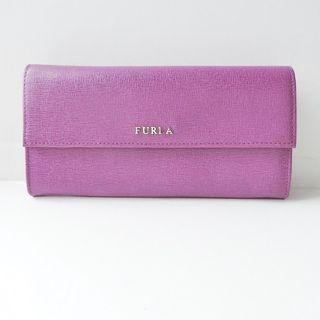 フルラ(Furla)のFURLA(フルラ) 長財布美品  - パープル レザー(財布)