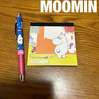 ムーミン(MOOMIN)の☆新品未使用☆ ムーミン　スクエアメモ＆エナージェルボールペンセット(ノート/メモ帳/ふせん)