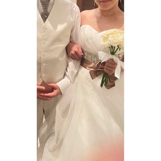 ブライダル　サテンサッシュベルト　結婚式　新婦　ドレス　小物　アクセサリー　茶(その他)