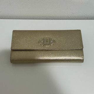 ANNA SUI - ANNA SUI アナスイ 財布 ゴールド チェーン 三つ折財布【k701】