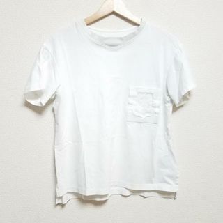 Hermes - HERMES(エルメス) 半袖Tシャツ サイズ36 S レディース - 白 クルーネック/エンブロイダリー刺繍ポケット