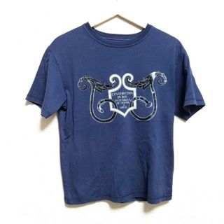 HERMES(エルメス) 半袖Tシャツ サイズ36 S レディース - ネイビー×黒×グレー クルーネック