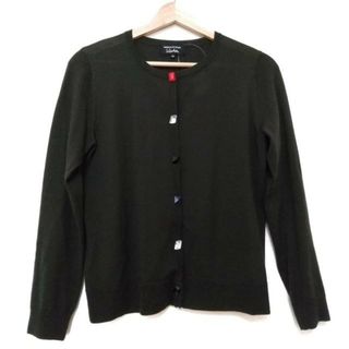 ソニアリキエル(SONIA RYKIEL)のSONIARYKIEL(ソニアリキエル) カーディガン サイズ38 M レディース美品  - カーキ×レッド×マルチ 長袖/ビジュー(カーディガン)