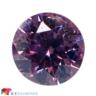 FANCY VIVID PURPLISH PINK 0.056ct RD(その他)