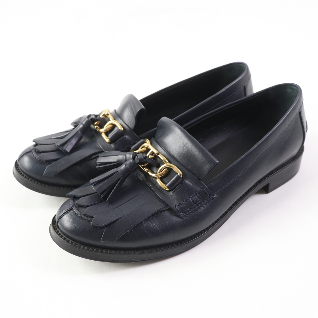 美品◎TOD'S トッズ レザー 金具付き タッセル ローファー 美品◎TOD'S トッズ レザー 金具付き タッセル ローファー