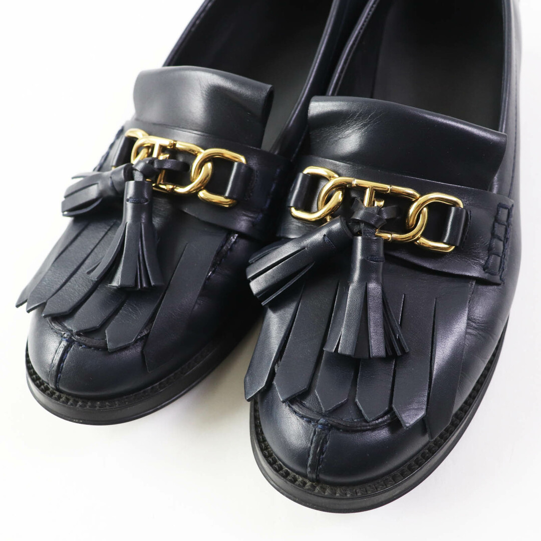 美品◎TOD'S トッズ レザー 金具付き タッセル ローファー 美品◎TOD'S トッズ レザー 金具付き タッセル ローファー