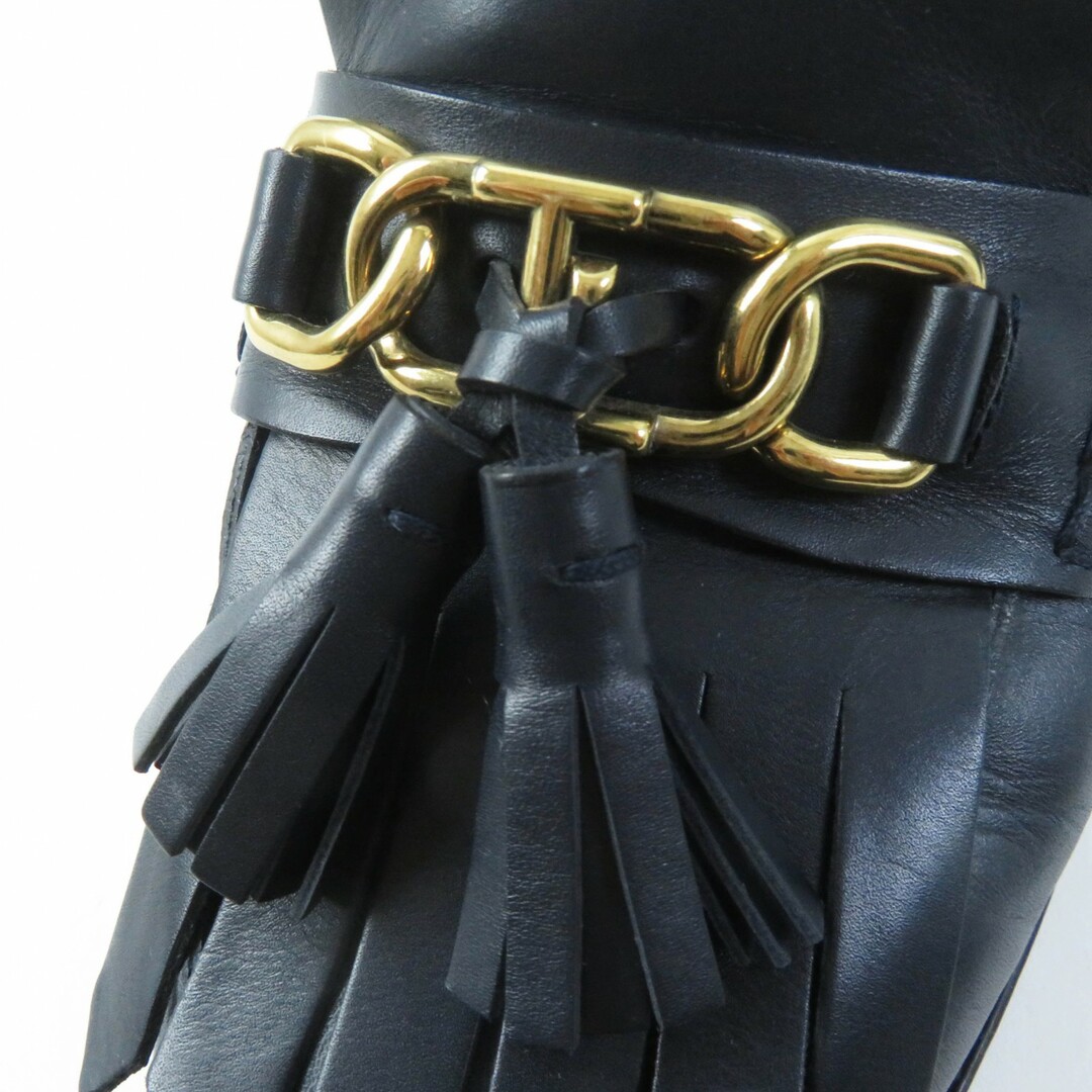 美品◎TOD'S トッズ レザー 金具付き タッセル ローファー 美品◎TOD'S トッズ レザー 金具付き タッセル ローファー