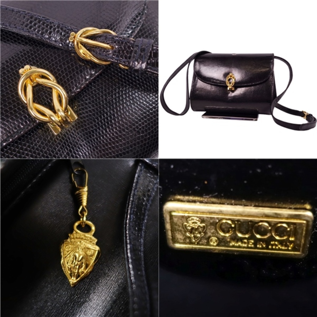 GUCCI - 美品 Vintage グッチ GUCCI ショルダーバッグ リザード GUCCI - 美品 Vintage グッチ GUCCI ショルダーバッグ リザード