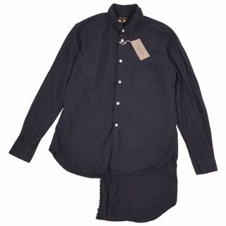 コムデギャルソンオムプリュス(COMME des GARCONS HOMME PLUS)の美品 コムデギャルソンオムプリュス COMME des GARCONS HOMME PLUS シャツ 長袖 アシンメトリー トップス メンズ S(シャツ)