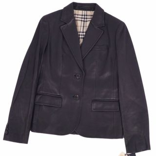 バーバリー(BURBERRY)の未使用 バーバリー ロンドン BURBERRY LONDON ジャケット テーラードジャケット ラムレザー アウター レディース 40(テーラードジャケット)