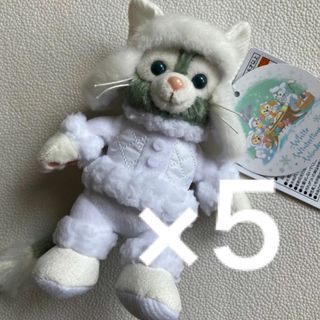 ジェラトーニ(ジェラトーニ)のダッフィー＆フレンズ ホワイトウィンタータイムワンダーズ　ジェラトーニ　5個(ぬいぐるみ)