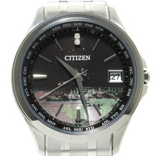 シチズン(CITIZEN)のCITIZEN(シチズン) 腕時計美品  エクシード CB1080-52F メンズ エコドライブ 黒×グリーン×マルチ(その他)