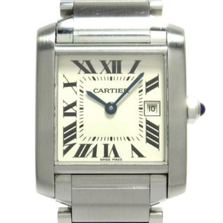 カルティエ(Cartier)のCartier(カルティエ) 腕時計美品  タンクフランセーズMM W51011Q3 ボーイズ SS アイボリー(腕時計)