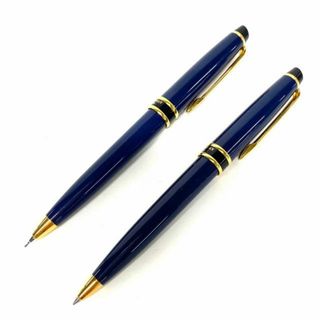 ウォーターマン(Waterman)のWATERMAN(ウォーターマン) ペン美品  - ネイビー×ゴールド ボールペン(インクあり)・シャープペン(芯あり)セット 金属素材(ペン/マーカー)