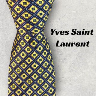 サンローラン(Saint Laurent)の【6202】良品！イヴサンローラン ネクタイ　イエロー系(ネクタイ)
