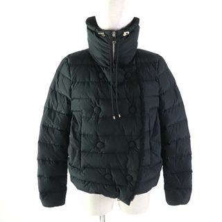 モンクレール(MONCLER)の美品★MONCLER モンクレール VITIS ムートン使い スタンドカラー ZIP UP ダウンジャケット/アウター ブラック 0 正規品 レディース(ダウンジャケット)