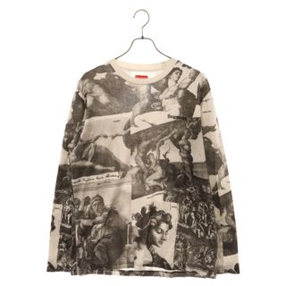 シュプリーム(Supreme)のSUPREME シュプリーム 17AW Michelangelo L/S Top ミケランジェロ 長袖Tシャツ カットソー ブラック/ホワイト(Tシャツ/カットソー(七分/長袖))