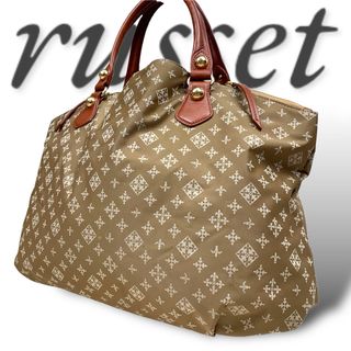 ラシット(Russet)の美品 ラシット russet トートバッグ ナイロン 本革レザー 大容量(トートバッグ)