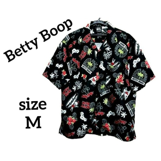 ベティブープ(Betty Boop)の美品 Betty Boop ベティブープ リゾート総柄 アロハシャツ 半袖 M(その他)
