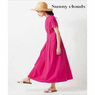 サニークラウズ(Sunny clouds（FELISSIMO）)の美品★Sunny clouds シトルーナとｋａｚｕｍｉのピンク色ワンピ 517(ロングワンピース/マキシワンピース)