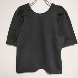 UNITED ARROWS green label relaxing - green label relaxing 新品 ギャザー スリーブ コンパクト 半袖Ｔシャツ カットソー ブラック レディース グリーンレーベルリラクシング【中古】4-0515S∞