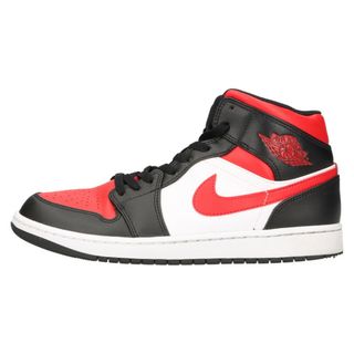 ナイキ(NIKE)のNIKE ナイキ AIR JORDAN 1 MID 554724-079 エアジョーダン1ミッド ハイカットスニーカー レッド/ブラック US10/28cm(スニーカー)