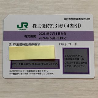 ジェイアール(JR)のJR東日本　株主優待割引券　4割引(その他)