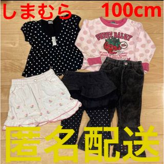 シマムラ(しまむら)のしまむら　100cm 女の子　Tシャツ トレーナー　夏服冬服　スカッツ　スカート(Tシャツ/カットソー)