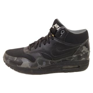 ナイキ(NIKE)のNIKE ナイキ AIR MAX 1 MID FB 685192-001 エアマックス ミッドカットスニーカー ブラック US8.5/26.5cm(スニーカー)