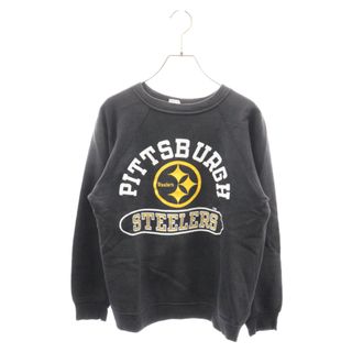 チャンピオン(Champion)のCHAMPION チャンピオン 70s 80s VINTAGE STEELERS ヴィンテージ プリント スウェット トレーナー ブラック(スウェット)