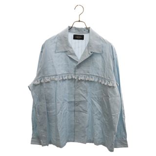 アンユーズド(UNUSED)のUNUSED アンユーズド Long sleeve fringe shirt US2438 長袖フリンジシャツ ブルー(シャツ)