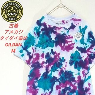 GILDAN - 古着 Tシャツ 半袖 アメカジ タイダイ 染め GILDAN