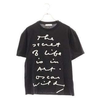 ジェイダブリューアンダーソン(J.W.ANDERSON)のJ.W.ANDERSON ジェー ダブリュー アンダーソン Letter Logo Print T-shirt プリント半袖Tシャツカットソー ブラック(Tシャツ/カットソー(半袖/袖なし))