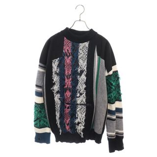 サカイ(sacai)のSacai サカイ 22SS Rug Jacquard Knit Pullover ラグ ジャガード クルーネック ニットセーター マルチカラー 22-02749M(ニット/セーター)