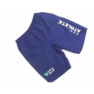 ATHLETA - ATHLETA アスレタ ロゴ プリント ハーフ パンツ sizeM/紺 ■◆ メンズ