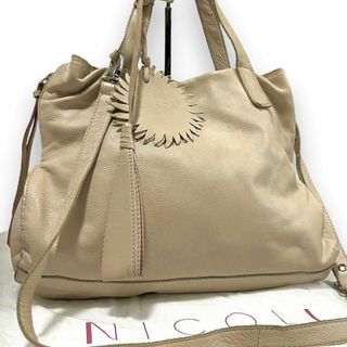 ニコリ(NICOLI)のNICOLI ショルダーバッグ 2way 肩掛け A4可 アイボリー 781(ショルダーバッグ)