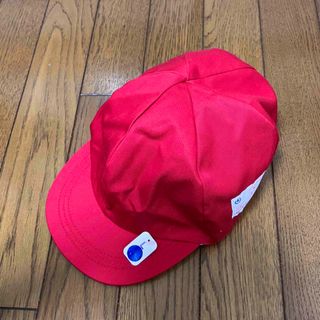 新品未使用タグ付き赤白帽 L(帽子)