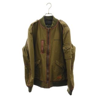 バックチャンネル(Back Channel)のBACK CHANNEL バックチャンネル CORDURA NYLON MA-1 JACKET フライトジャケット カーキ(フライトジャケット)