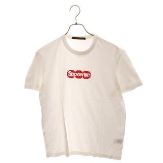 シュプリーム(Supreme)のSUPREME シュプリーム 17AW×LOUIS VUITTON Box Logo Tee モノグラムボックスロゴ クルーネック 半袖Tシャツ ホワイト HDY92WJCB(Tシャツ/カットソー(半袖/袖なし))