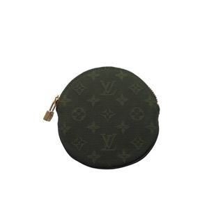 ルイヴィトン(LOUIS VUITTON)のLOUIS VUITTON ルイ ヴィトン ポルトモネロン コインケース 円形 M92451 モノグラムミニキャンバス カーキ 美品 中古 64320(コインケース/小銭入れ)