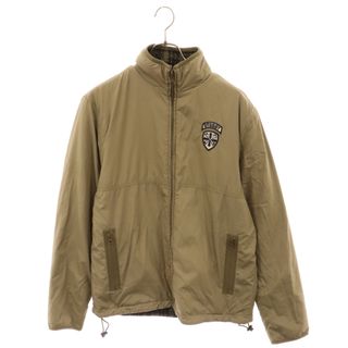 ステューシー(STUSSY)のSTUSSY ステューシー ワッペンロゴ リバーシブル ジップアップ ジャケット ブルゾン カーキ(フライトジャケット)