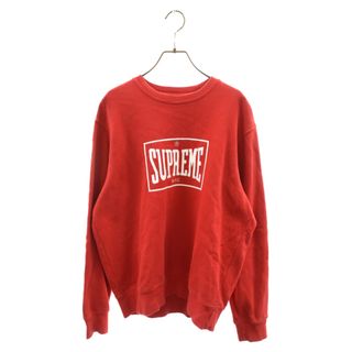 シュプリーム(Supreme)のSUPREME シュプリーム 19SS Warm Up Crewneck フロントロゴプリントクルーネックスウェットトレーナー レッド(スウェット)