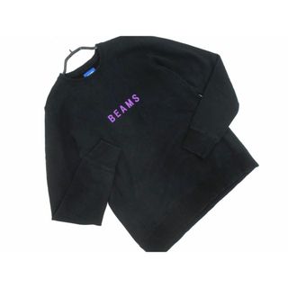 ビームス(BEAMS)のBEAMS ビームス ロゴ プリント トレーナー スウェット sizeS/黒 ■◇ メンズ(スウェット)